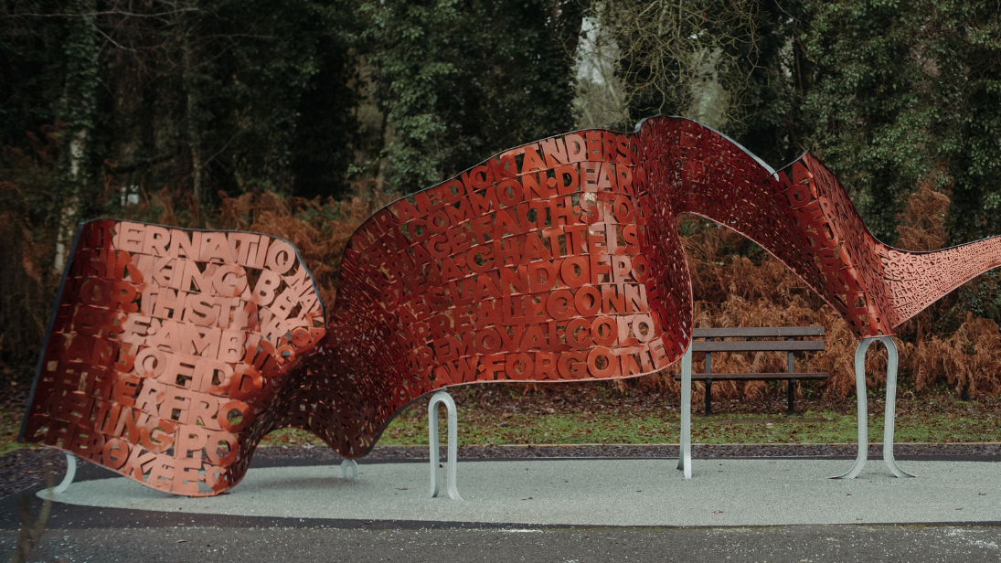 Murmurations Sculpture at Ulster American Folk Park 