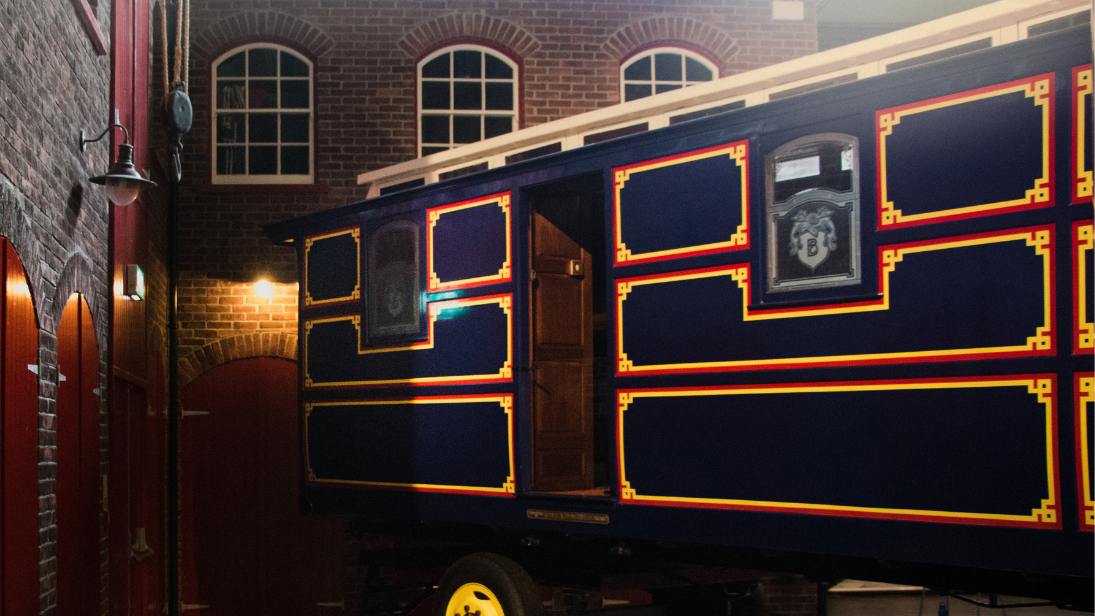 Showmans living Carvan at the Ulster Transport Museum