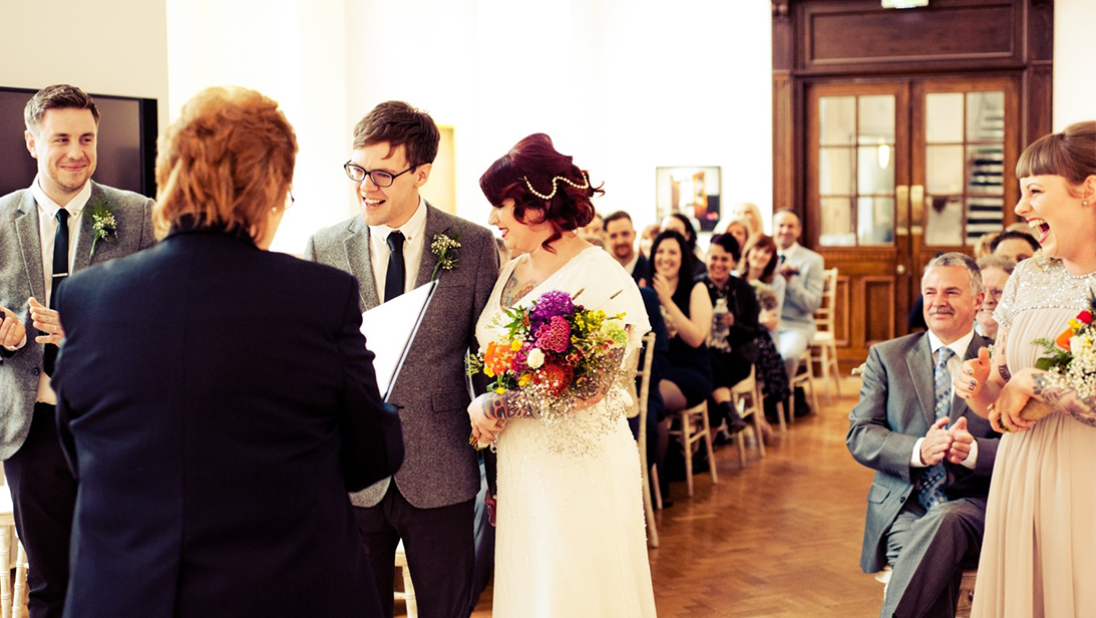 Wedding in the Belfast room