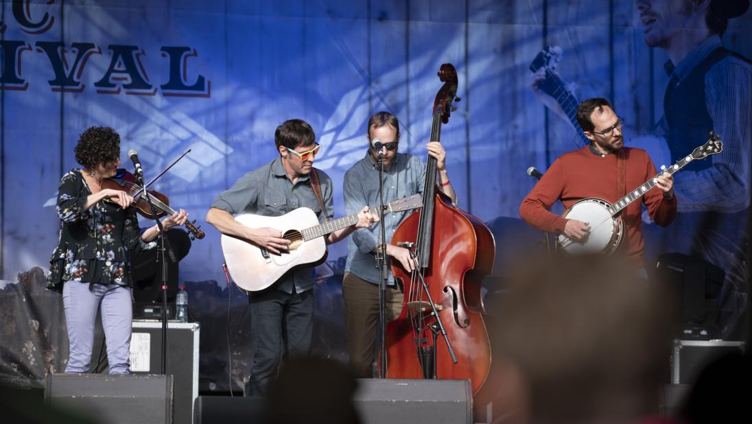 A Bluegrass act on stage