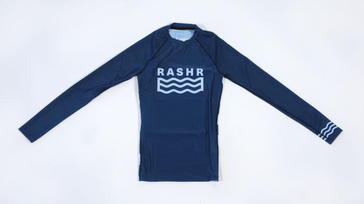 Navy Rashr Long Sleeved Top