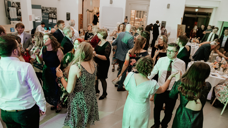 Wedding party in the Atrium