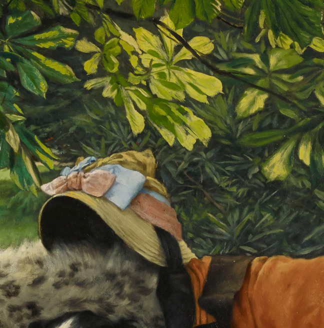 Close up of hat, James Tissot, Quiet