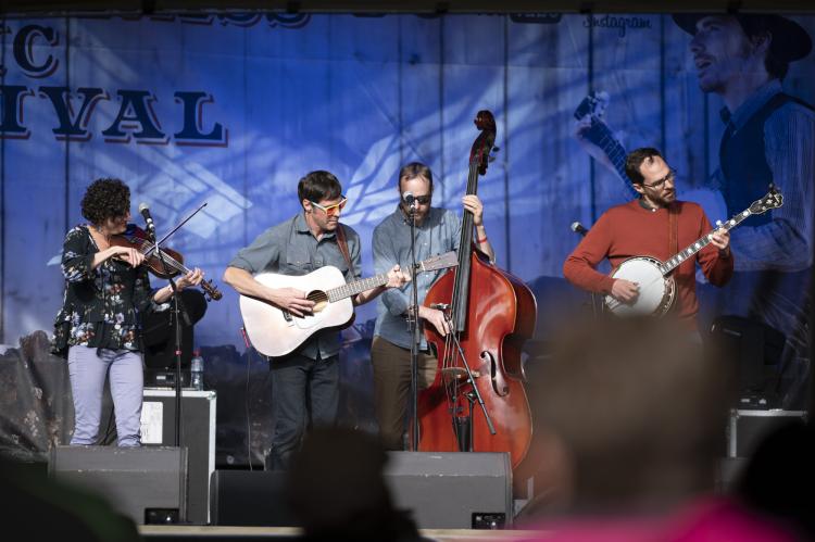 A Bluegrass act on stage