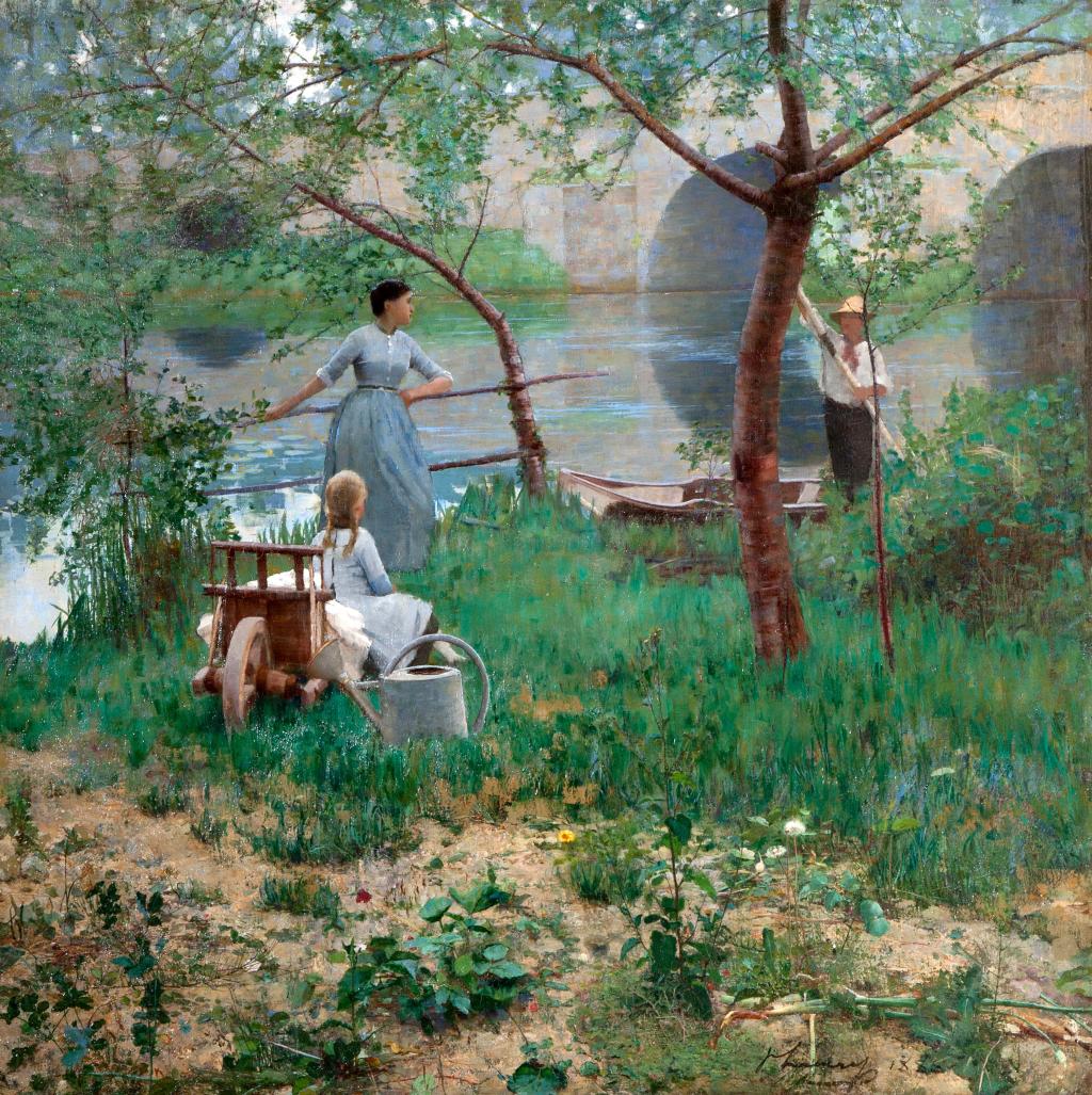 Under the Cherry Tree, 1885, Lavery