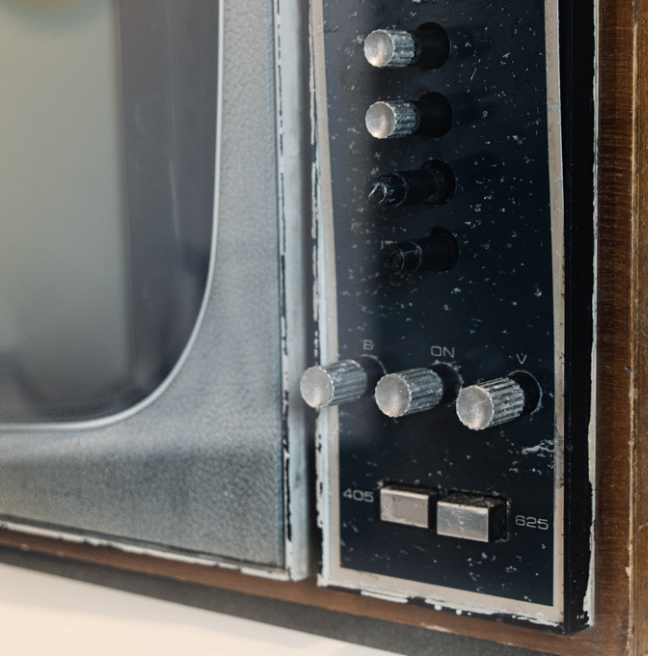 Troubles and Beyond Exhibition, TV close up of buttons
