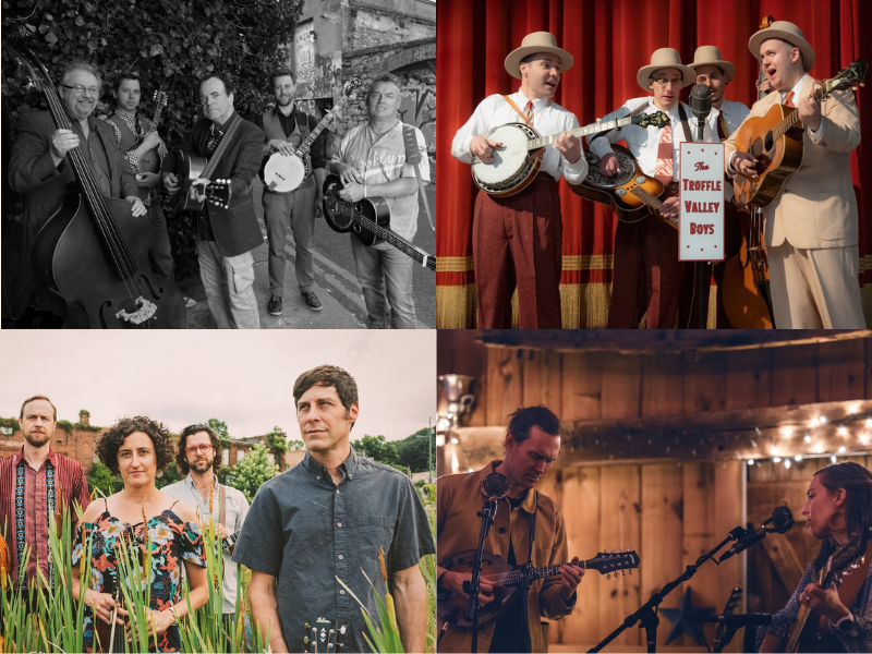 The Honey Dewdrops, Zoe & Cloyd, The Truffle Valley Boys and The Niall Toner Band.
