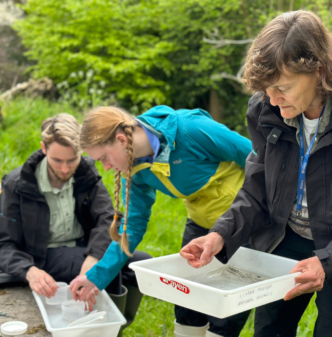 Dr Helen James, Lauren Gellately and Andrew Kenny